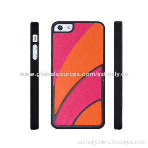 Leather & PC Case for iPhone 5/5S, PU Leather Stick, Hit Colors Available, Unique Design